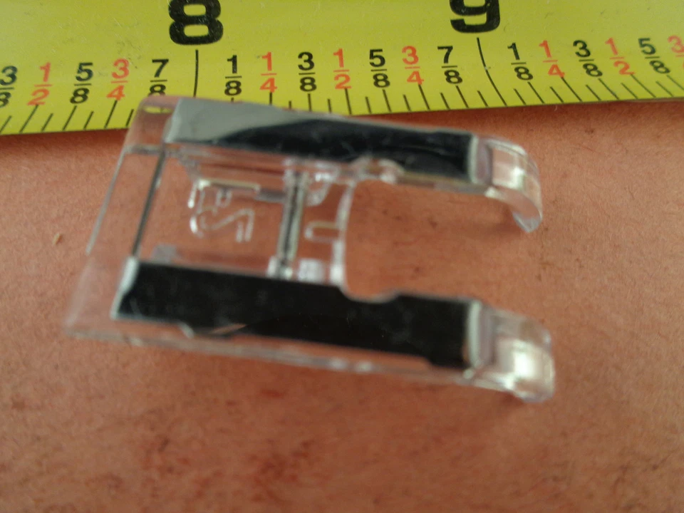 Genuine Janome Open Toe Clear Zigzag Foot 7mm Singer Babylock Brother Kenmore  - Image 2 of 3