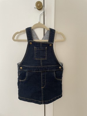 baby girl denim dungaree dress