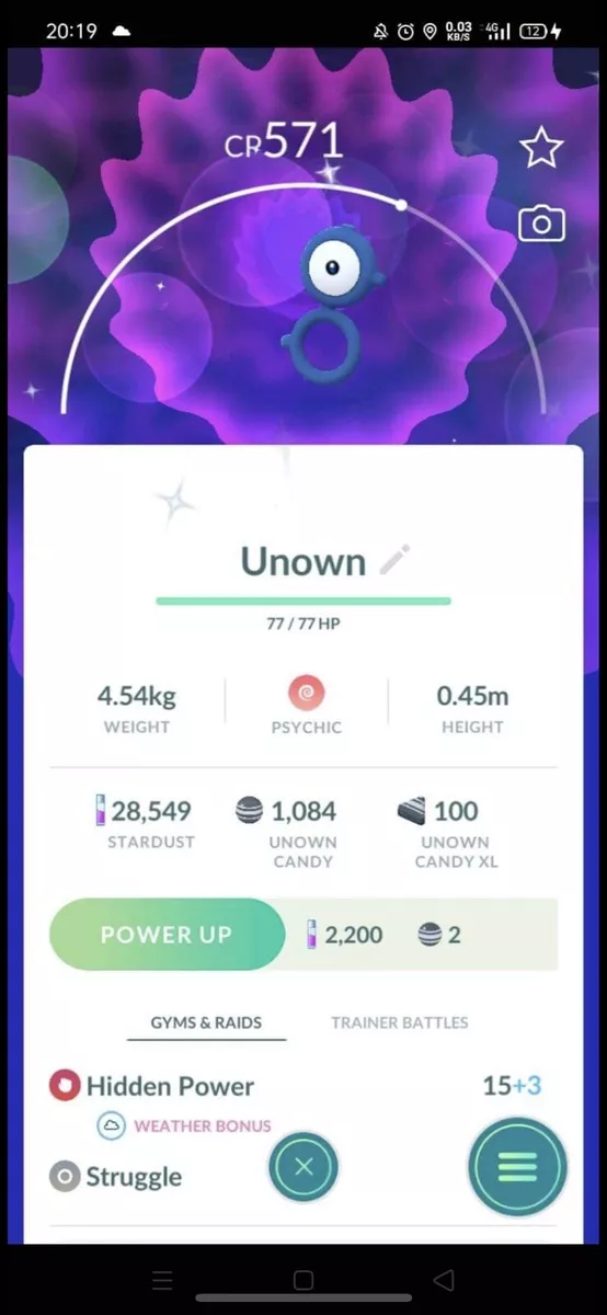 ✨ Shiny Unown B ✨ Pokemon Go Extreme Rare Trading ☑️