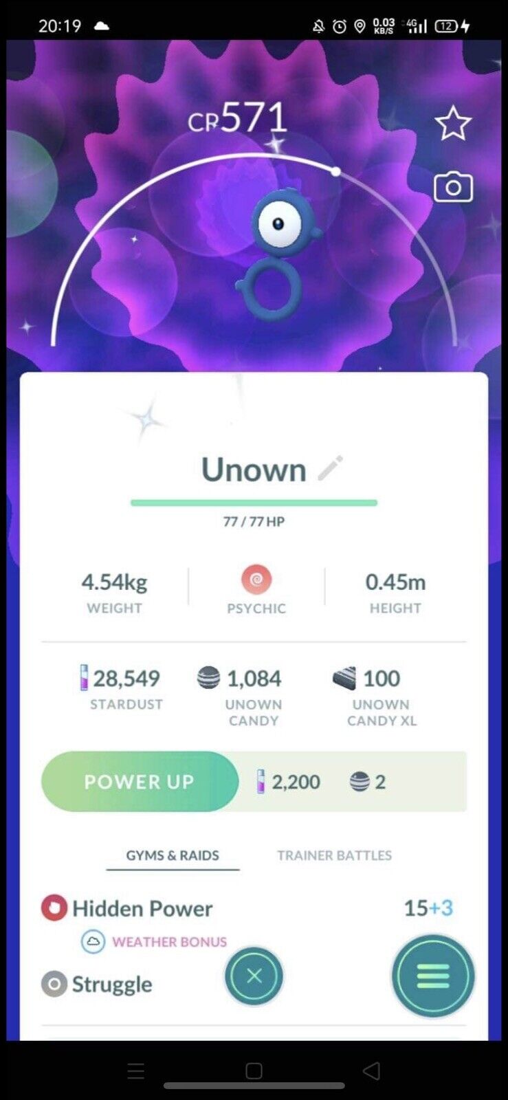 Mavin  Pokémon Go Shiny Unown B Registered Or Unregistered 30 Day