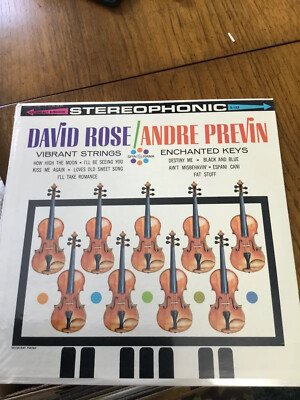 David Rose Vibrant Strings Andre Previn Enchanted Keys Sealed New &Album Sleeve