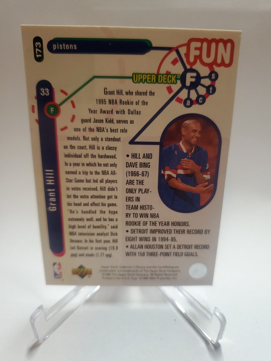 1995-96 Collector's Choice #173 Grant Hill with Michael Jordan