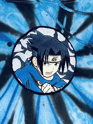 VTG 2002 Hypland x Naruto Sasuke Shippuden Anime Chenille Hoodie