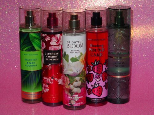 BATH & BODY WORKS FINE FRAGRANCE MIST 8 OZ SINGLES HOLIDAY, EVERYDAY **CHOOSE**  - Afbeelding 1 van 163