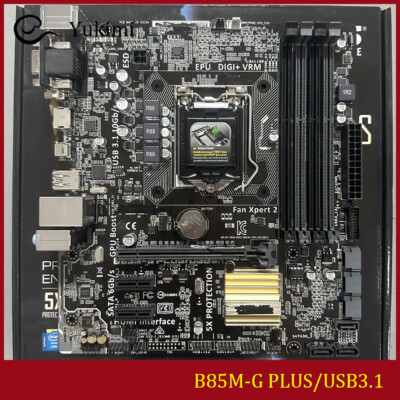 FOR ASUS B85M-G PLUS/USB3.1 LGA 1150 DDR3*4 32GB Micro ATX Motherboard Test OK