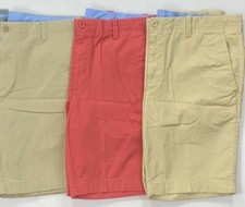 Men's Roundtree  Yorke Trim Fit Flat Front Stretch Shorts 10" Inseam Size 40