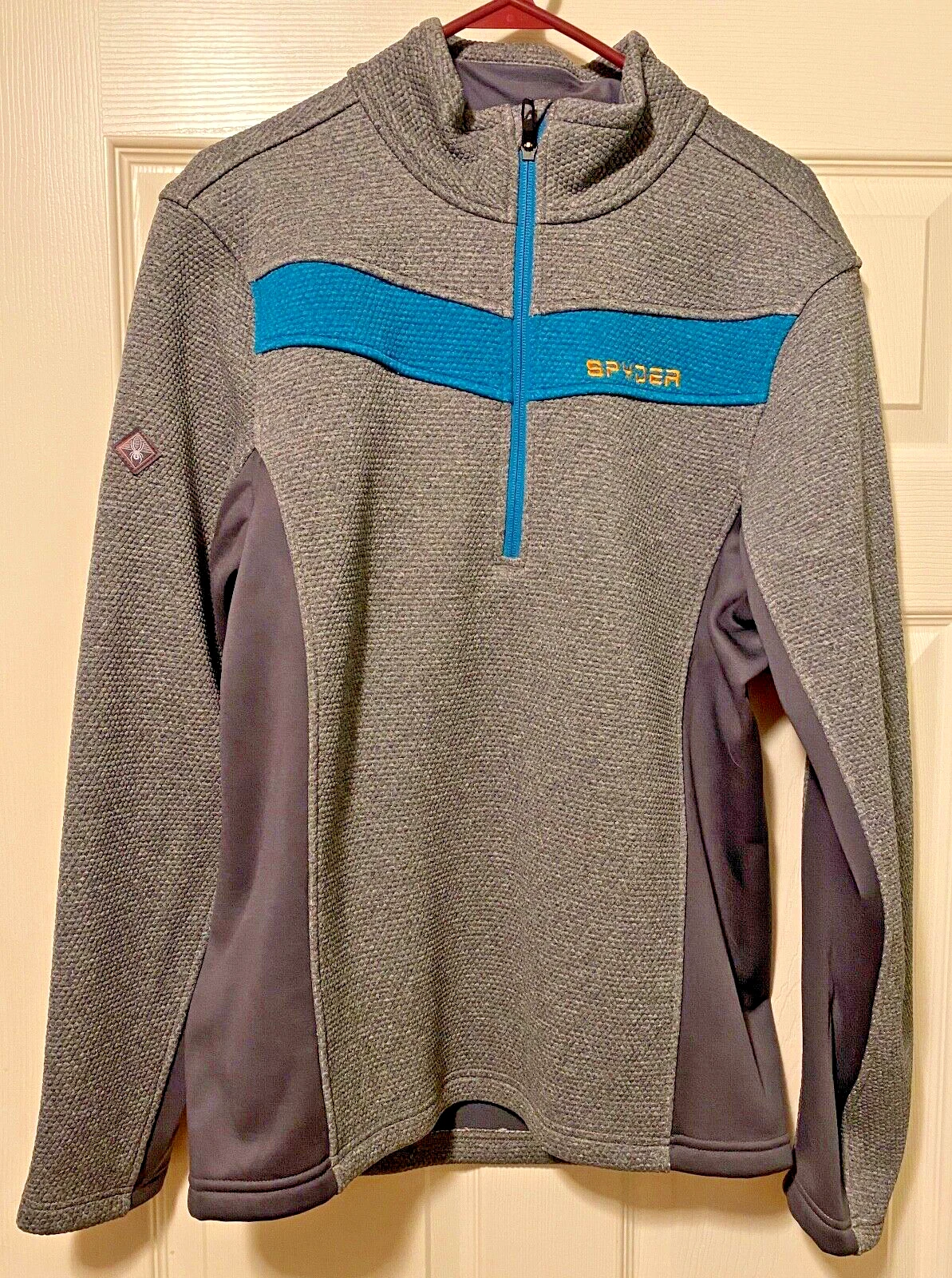Spyder Men's Encore Half Zip Fleece Jacket Ebony Size Medium