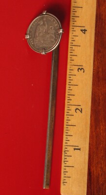 ANTIQUE STERLING SILVER PERU BIBLE COIN BOOKMARK BOOK MARK NICE !! | eBay