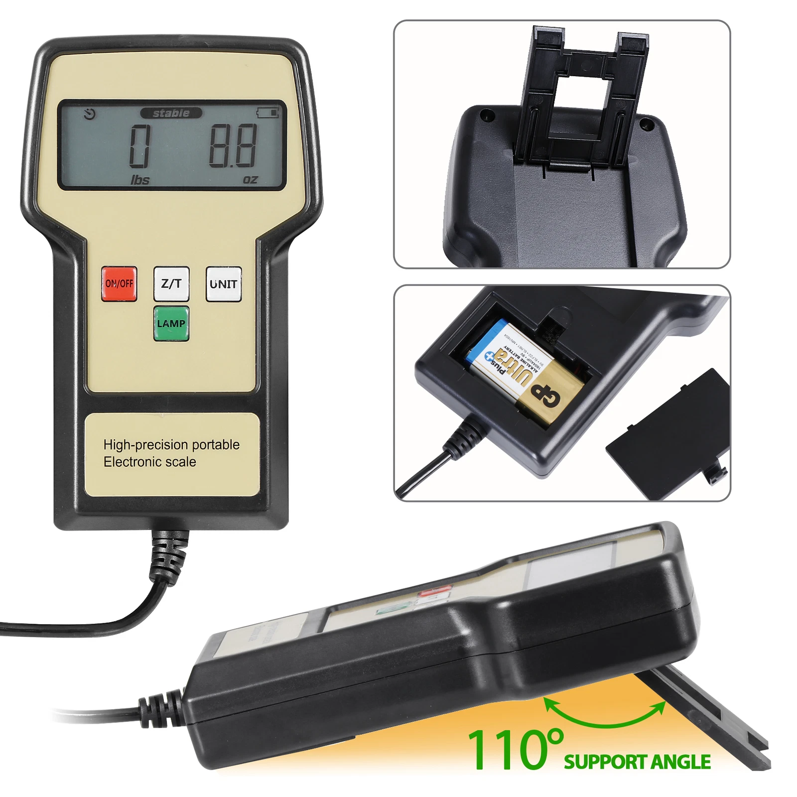220 lbs for HVAC with Case Digital Refrigerant Electronic Charging Scale Meters