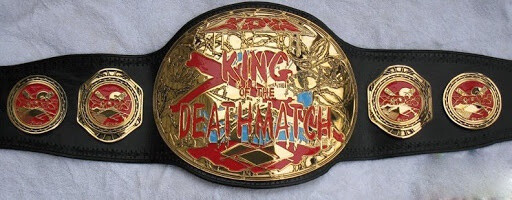 King of the Death Match Championship Wrestling Brass 2mm Belt