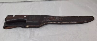 Maxam Japan Made King Fisher Fishing Fish Fillet Knife USA Leather Sheath