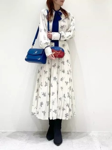 Samantha Thavasa Disney Fantasía Colección Bolso de Hombro con Estuche Azul Marino Mickey - Imagen 9 de 9