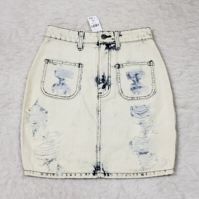 Acid Wash Lf Carmar NWT LF Carmar Acid Wash Denim 80s Jean Skirt