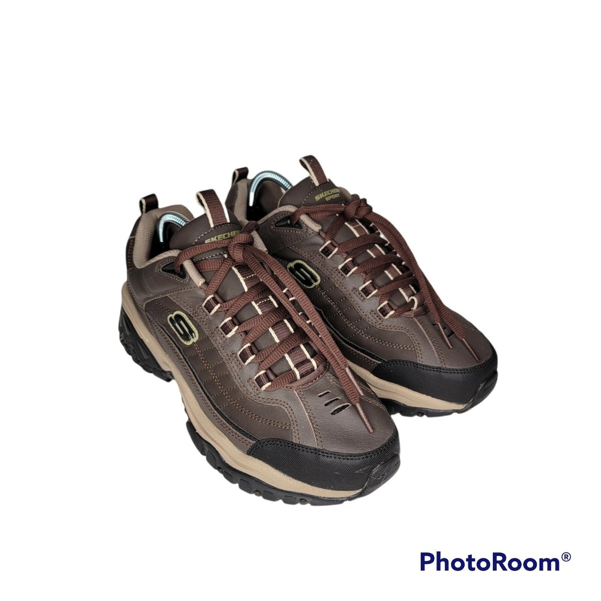 Skechers Energy Downforce Men Size 8.5 Leather Walking Shoes 