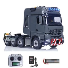LESU 1:14 RC Metal Tractor Truck RTR Flysky I6S Remote Control Car Sounds Lights