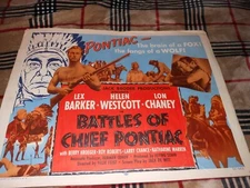 Vintage Half Sheet Movie Poster #52 out of 503 Battles of Chief Pontiac, Indian