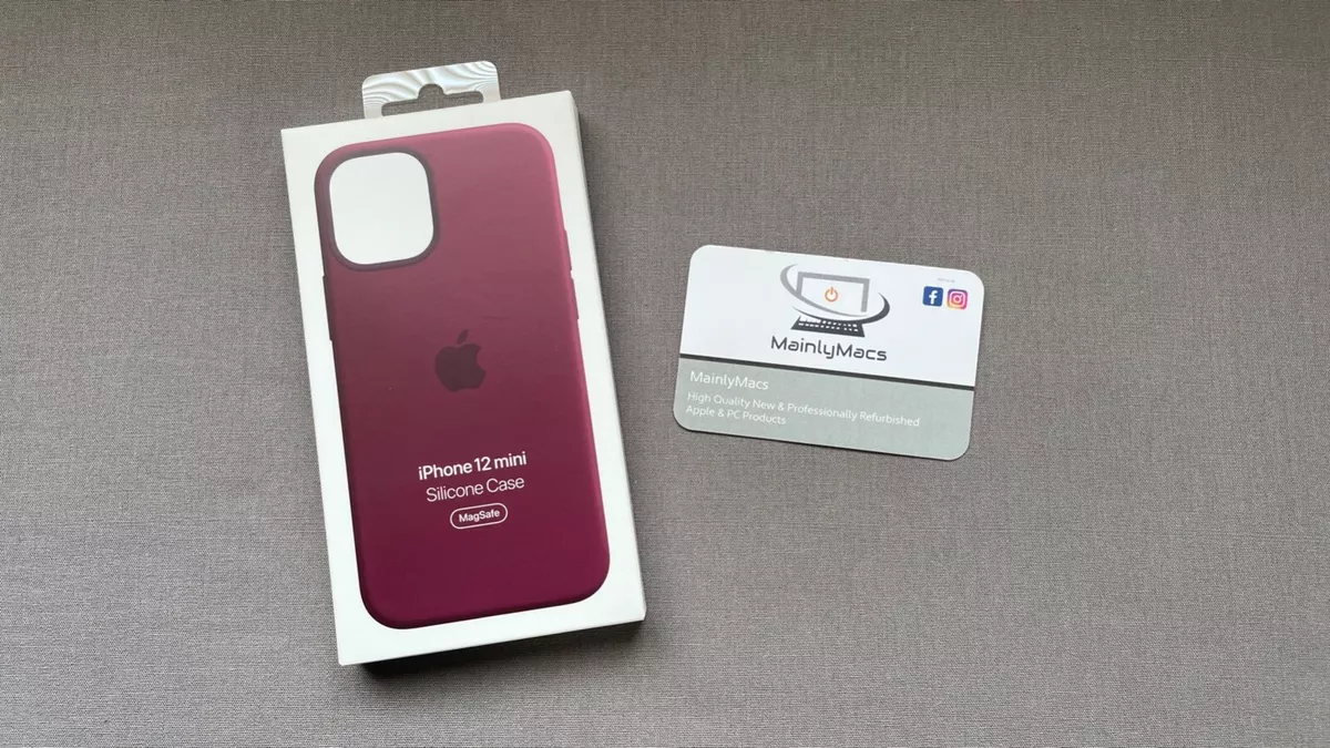 Apple iPhone 12 Mini Silicone Case MagSafe Plum Genuine Apple