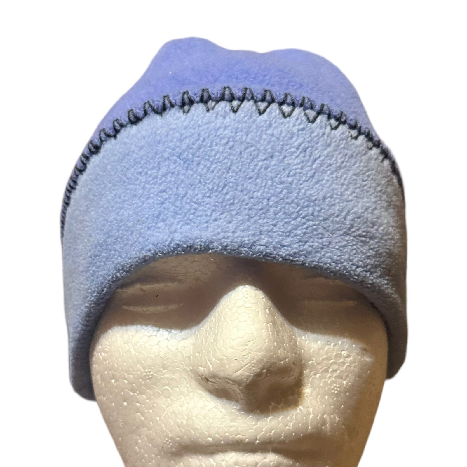 PONY Cappello berretto invernale Columbia coda di cavallo foro giovane ragazza blu pile sci bambini