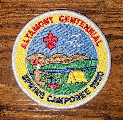 Altamont Centennial New York Spring Camporee 1990 Boy Scout BSA Patch