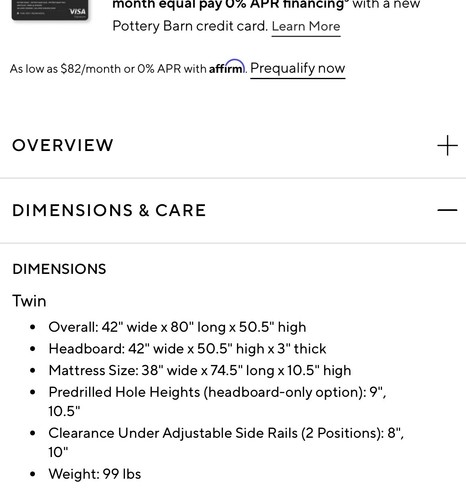 twin size bed frame wooden - Picture 4 of 4