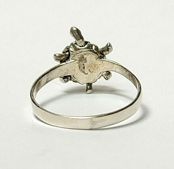 Sterling Silver Turtle Ring with Moving Head and … - image 3