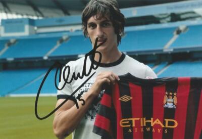 MAN CITY, ATLETICO MADRID & SERBIA: STEFAN SAVIC SIGNED 6x4 PORTRAIT PHOTO+COA