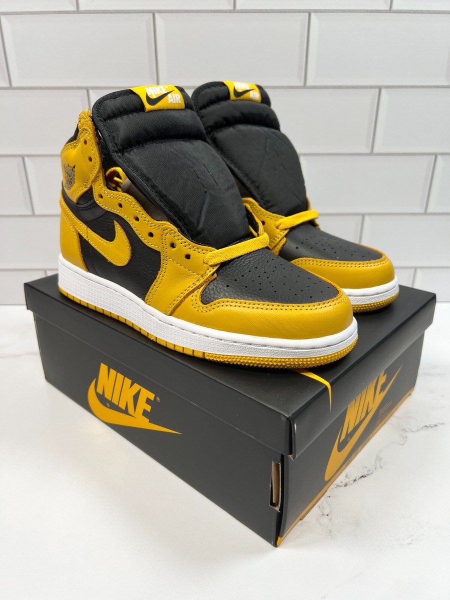 Nike Air Jordan 1 ブラック/イエロー　ポレン　27センチ Nike Retro Air Jordan Pollen Yellow Pollens Black 1s 1 GS | eBay