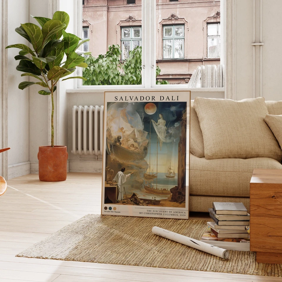 Impressão Dali, Salvador Dali, Pintura Surreal, Arte Surrealista, Cartaz Dali - Imagem 2 de 4