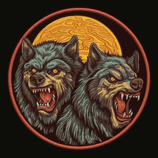 Roaring Werewolf Patch Iron-on Applique for Clothing Creepy Monster