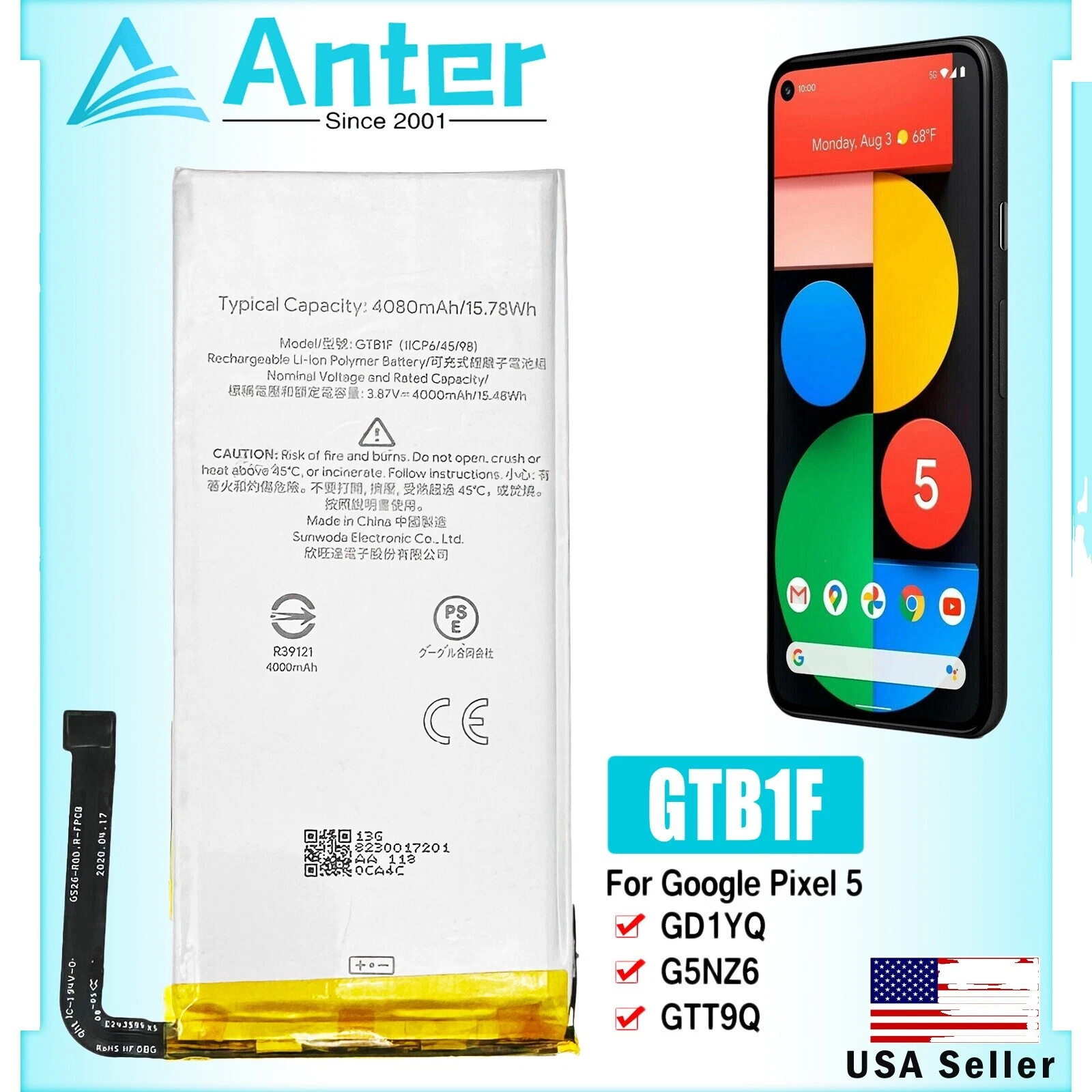 Baterías para teléfonos celulares para Google Pixel