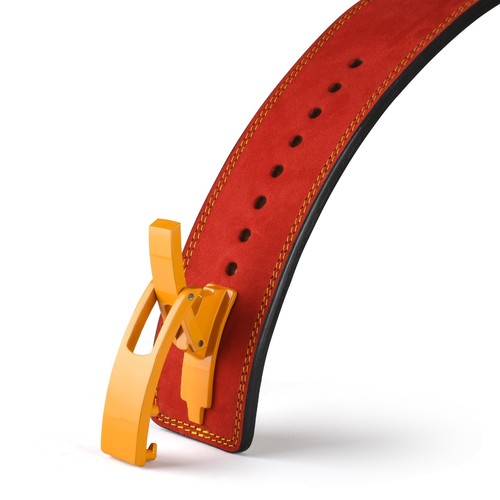 Full Grain Leather Wonder Women Weightlifting Lever Belt - Empower Your Lifts! - Picture 5 of 7