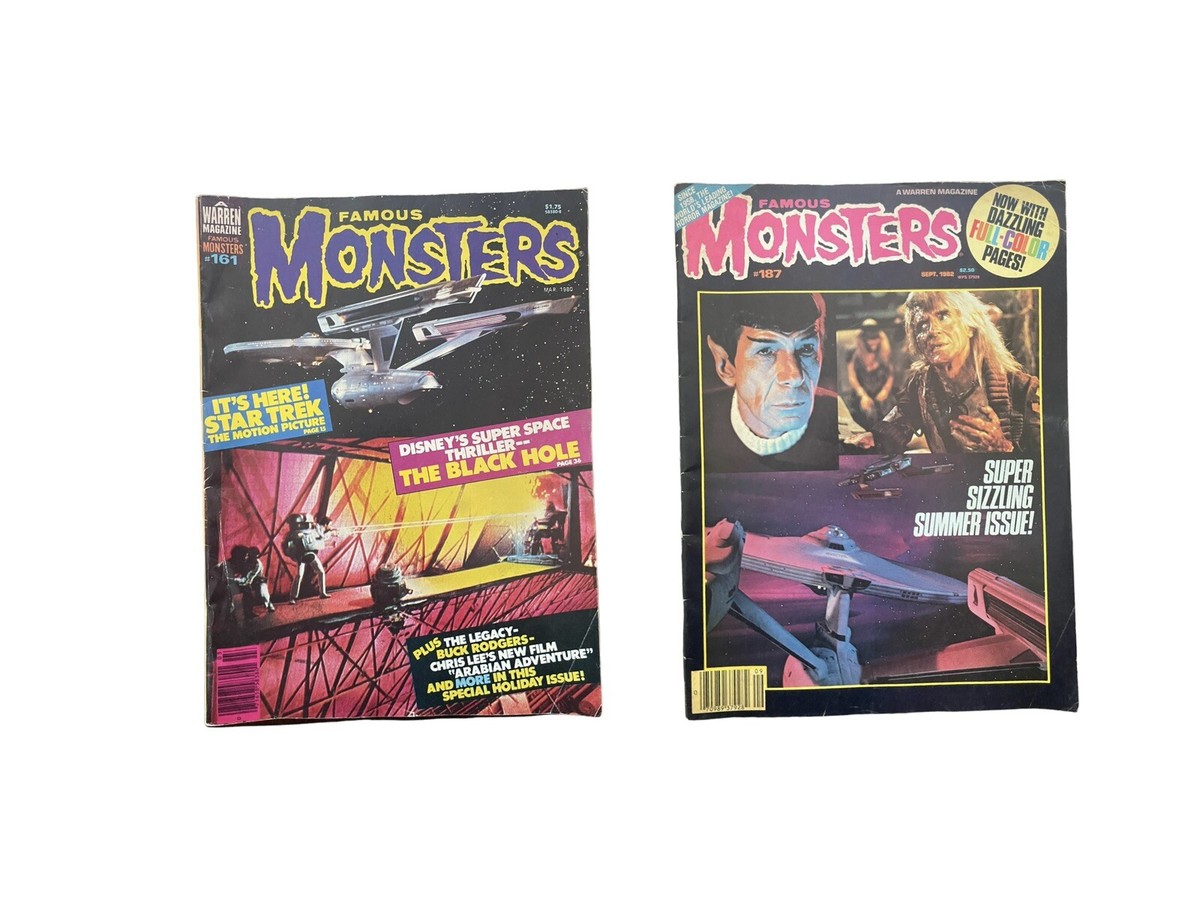 スターウォーズ　Famous Monsters of Filmland Warren Publications Famous Monsters Of Filmland #161 & 187 VG