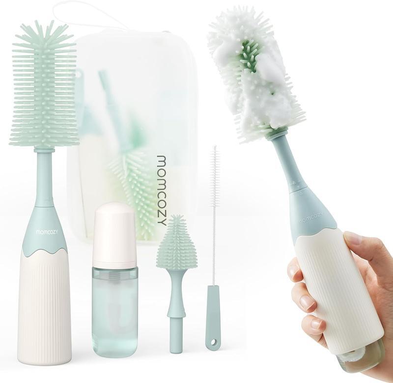 Bottle Brush Kit, 5PCS Baby Bottle Cleaner Brush for Baby Bottle