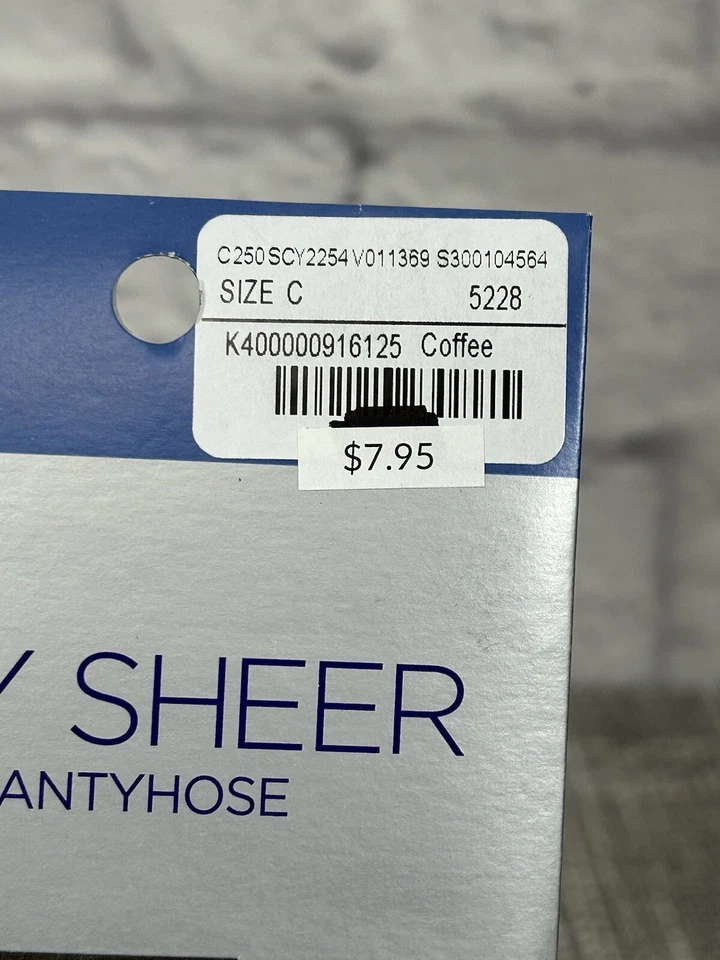 Pantimedias transparentes Catherine's Day talla grande C café nuevas hasta 6'0" y 300 libras Foto 2 de 4