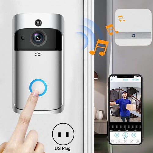 Wireless Doorbell Video Door Bell WiFi Smart Intercom Ring Security Phone Camera - Picture 5 of 42