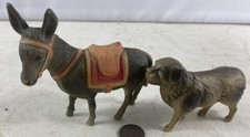 Antique Celluloid Pack Mule Donkey  Dog CV Made in USA