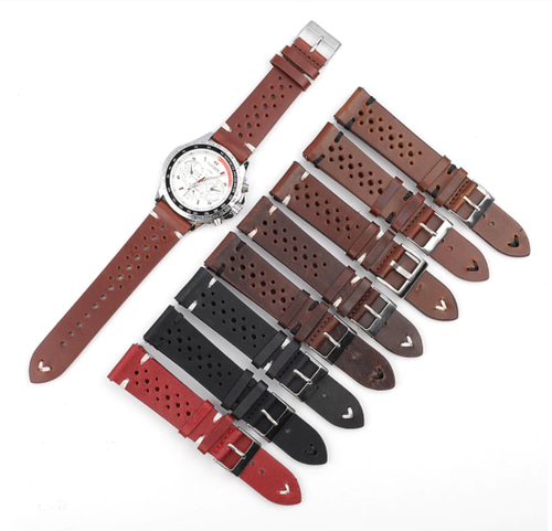 Genuine Leather Retro Watch Band Strap 
