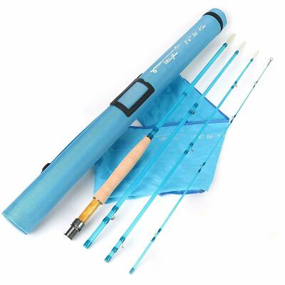 Fiberglass Fly Fishing Rod 3/4/5/6/8WT 4Pcs S-glass E-glass Medium Action