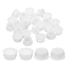 28Pcs 16mm 5/8" Flush Type Panel Round Snap in Fastener, White