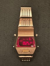 Vintage SEIKO ALBA W670-4000 Digital Gold Stainless Steel Watch Japan