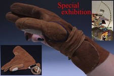 Giappone antico guanto tiro con l'arco freccia arco yoroi katana samurai tsuba Edo Shogun 7236