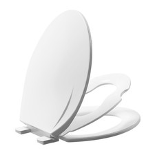 Toilet Seat, Elongated Toilet Seat with Toddler Seat Built in, Slow Close Hin...