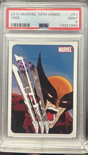 2010 MARVEL 70TH ANNIVERSARY - #51 - 1988 - PSA 9 Wolverine