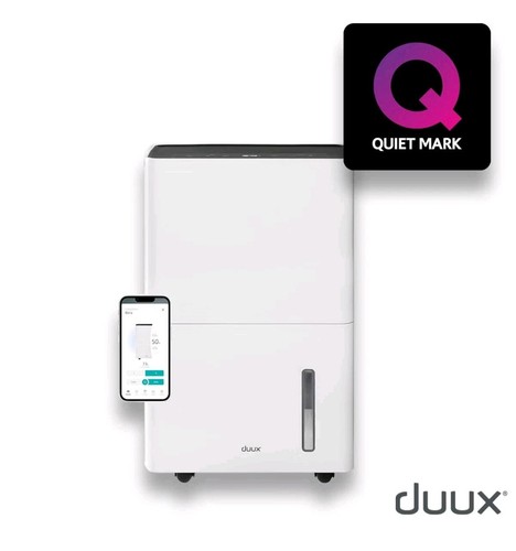 Duux Bora Smart Dehumidifier 30L Day DXDH30UK 4L Tank 50m² Laundry White NEW