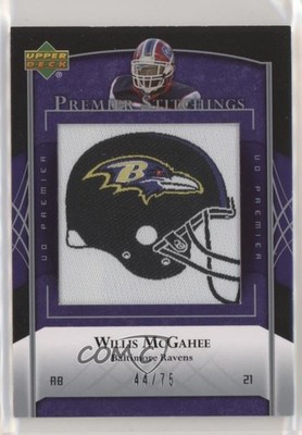 2007 UD Premier Stitchings Draft/Team Logos 44/75 Willis McGahee #PS-82 04fr
