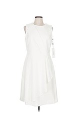 White Dress Size 10 Calvin Klein