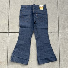 VTG NWT Levis 684 Orange Tab Bell Bottom Mens Jeans 38x30 Big Bell Dark Wash