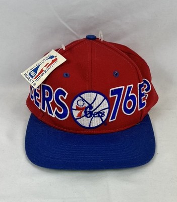 Vintage RARE 90s Philadelphia 76ERS AJD Wool Blend Snapback NBA Cap Hat NWT 