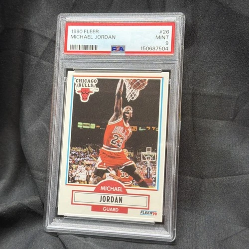 1990 Fleer 🔥 Michael Jordan 🔥Chicago Bulls #26 PSA 9 Graded Trading Card