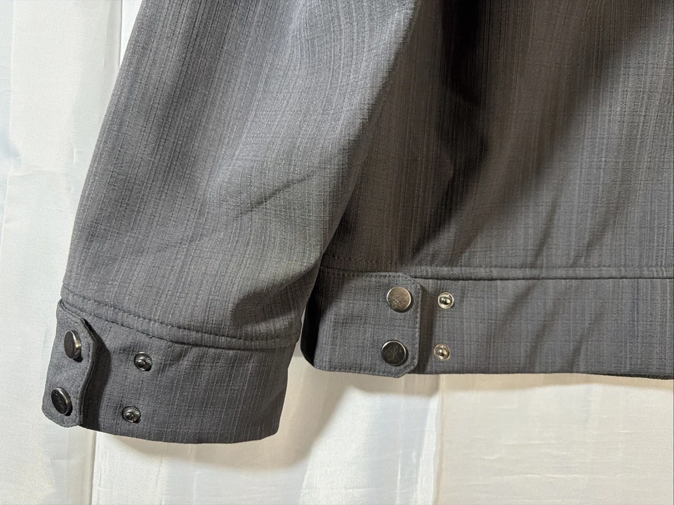 Rolls Royce Luxury Automotive Promo Full Zip Big Logo Jacket Grey Men’s Large L - Image 3 of 4